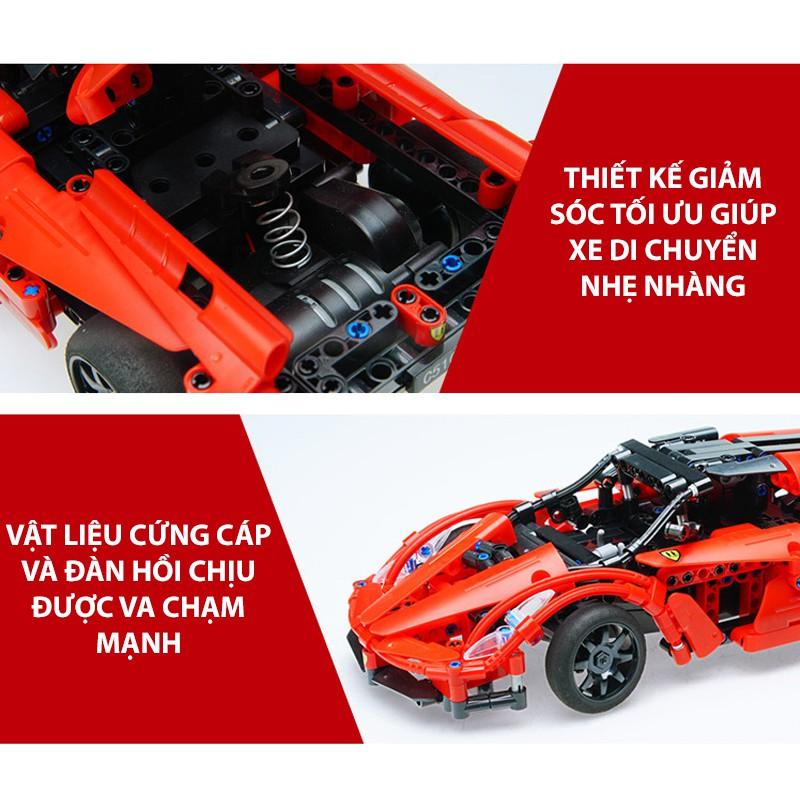 Đồ Chơi Lắp Ráp Kiểu LEGO CaDA C51009 Điều Khiển Từ Xa Mô Hình Siêu Xe Thể Thao Ferrari Red Storm Với 380 Chi Tiết