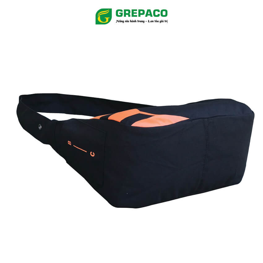 Túi Tote Xách Vải Bố Canvas Grepaco Thời Trang Nữ Đeo Vai Màu Đen Size To (Lớn) In Chữ Có Ngăn Phụ Bên Trong, Dành Cho Công Sở Đi Làm, Sinh Viên Đi Học, Chơi Du Lịch, Picnic, Gym, Shopping - Hàng Chính Hãng