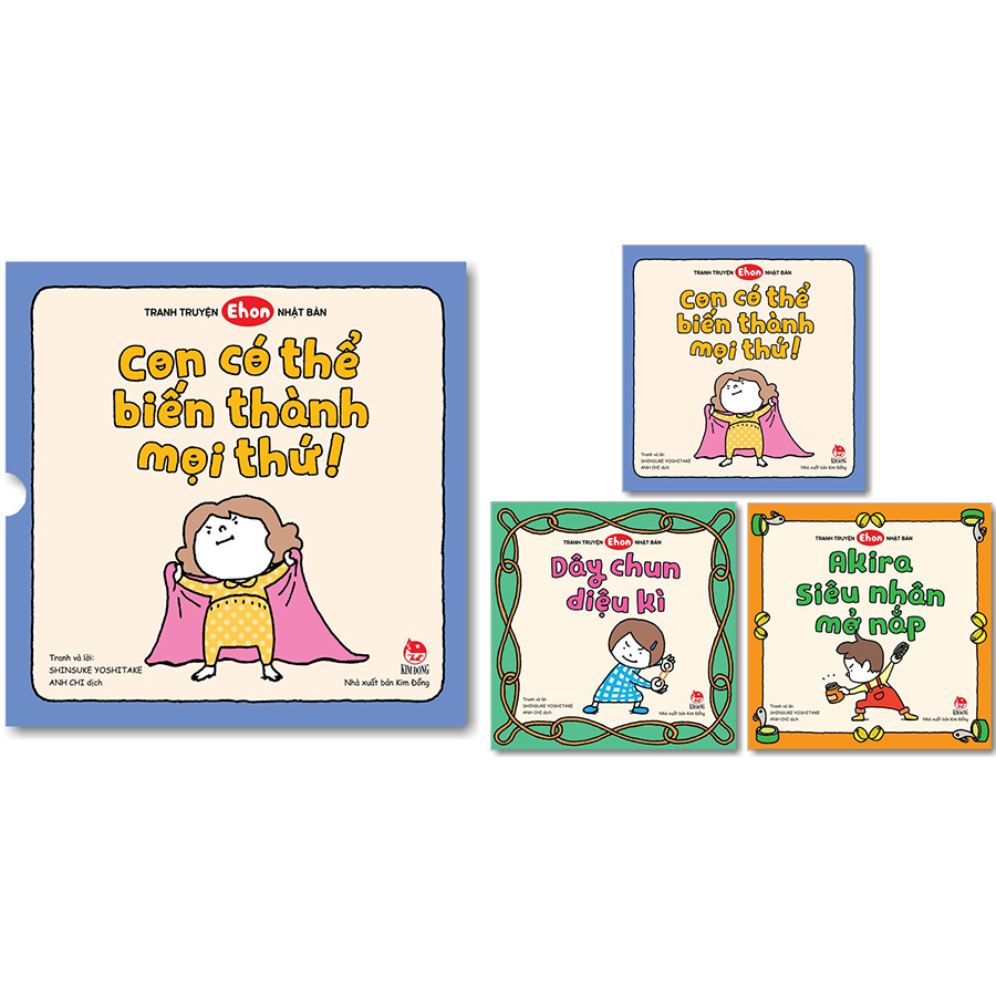 Boxset Tranh Truyện Ehon Nhật Bản_Con Có Thể Biến Thành Mọi Thứ!