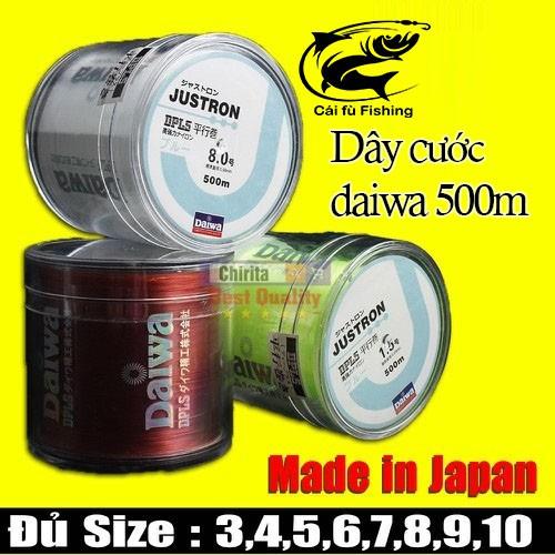 Dây Cước Câu Cá Siêu Bền Daiwa Justron Dài 500m Có Đủ Size - 500m