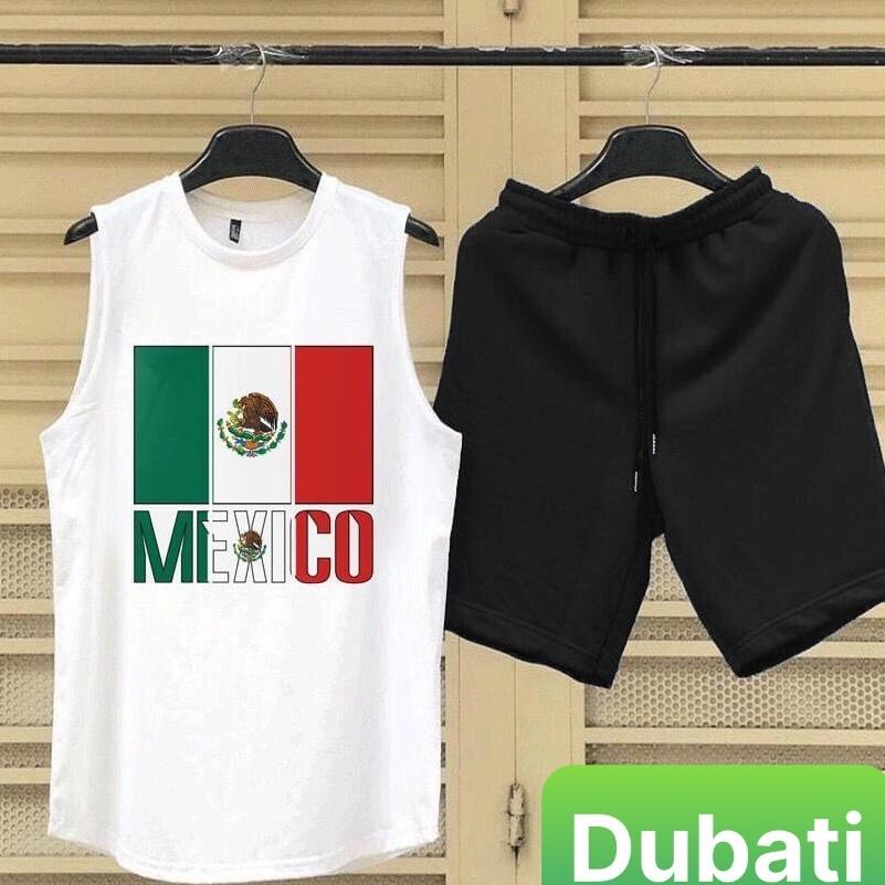 SET ĐỒ BỘ BA LỖ THỂ THAO MEXICO, ĐỒ BỘ MANG Ở NHÀ VÀ ĐI CHƠI, ĐỒ BỘ NAM PHONG CÁCH CAO CẤP- DUBATI FASHION