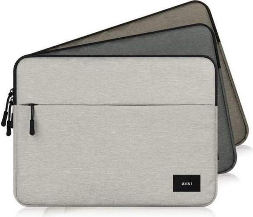 Túi chống sốc cho macbook, laptop, surface 13 inch - Thương hiệu Anki - Xám Vàng