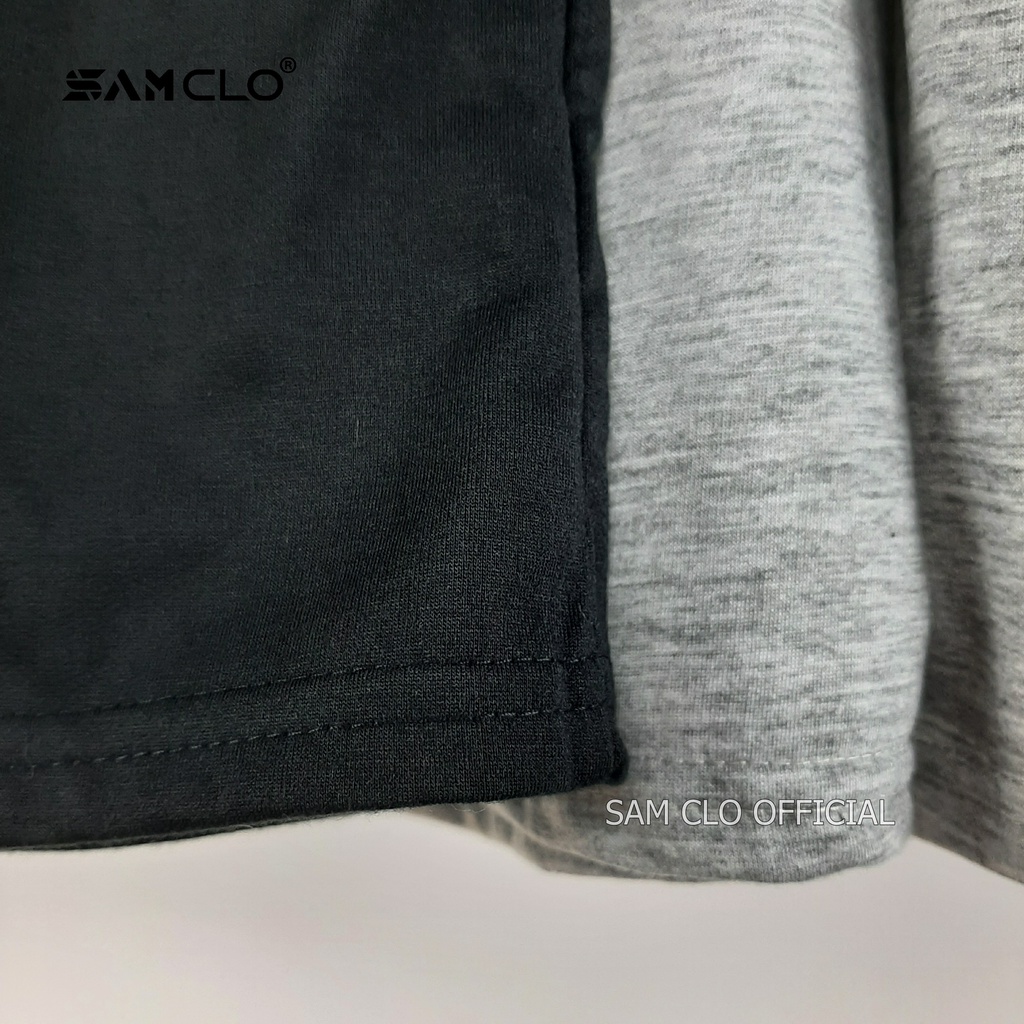 Quần đùi SAM CLO - Quần short nam nữ freesize dáng rộng chất thun trơn da cá phong cách Hàn Quốc THÊU CHỮ FA