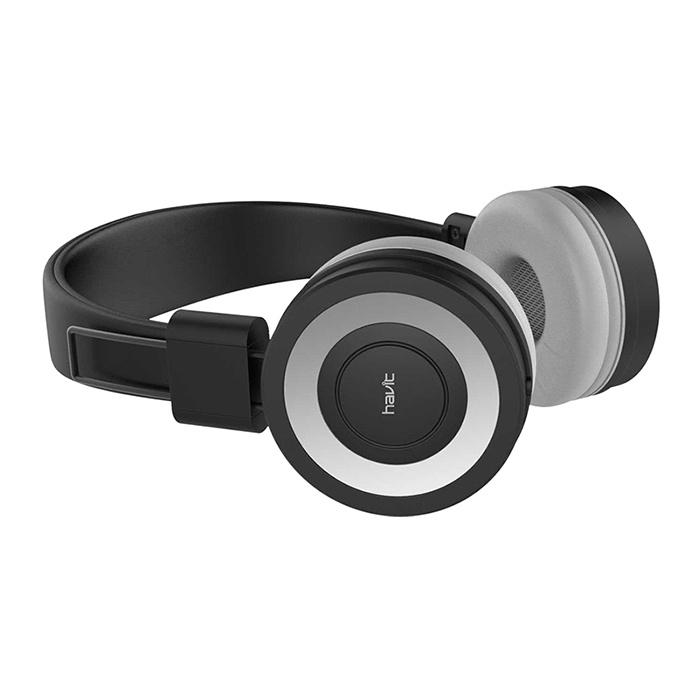 Tai Nghe Headphone HAVIT H2218D, Đa Màu Sắc, Driver 40mm Âm Thanh Sống, Có Mic jack 3.5mm - Hàng Chính Hãng