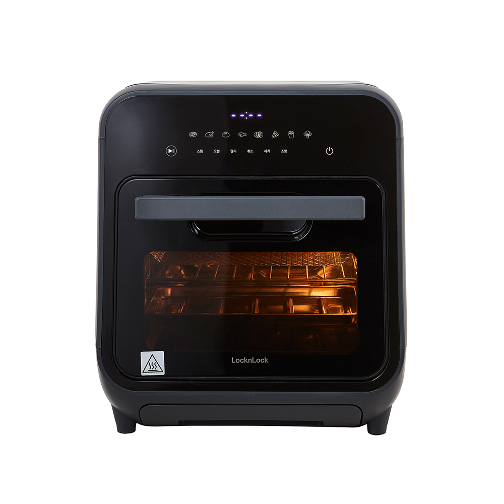 Lò nướng chân không kết hợp chức năng hấp Lock&Lock EJF693GRY Steam Air Fryer Oven - Hàng chính hãng