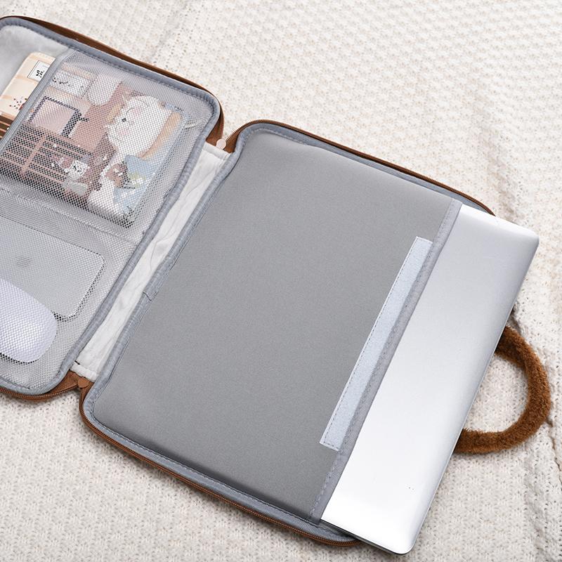 Dễ Thương Túi Đựng Laptop 13 14 15 15.6 Inch Bao Da Laptop Túi Xách Cho Macbook Air Pro 13 Máy Tính Lenovo magicbook Xách Tay Ốp Lưng