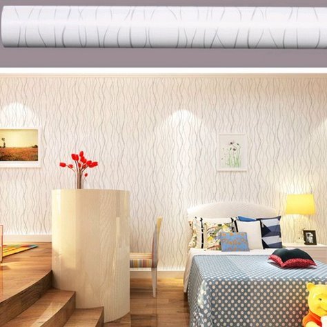 5m giấy decal cuộn sợi chỉ trắng DT08