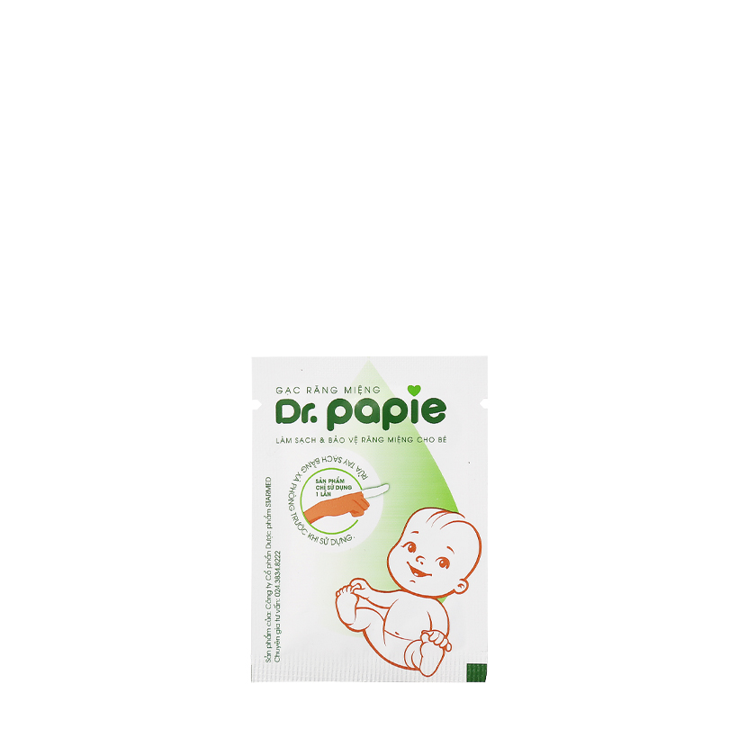 Gạc răng miệng Dr.papie (30 gói/hộp)