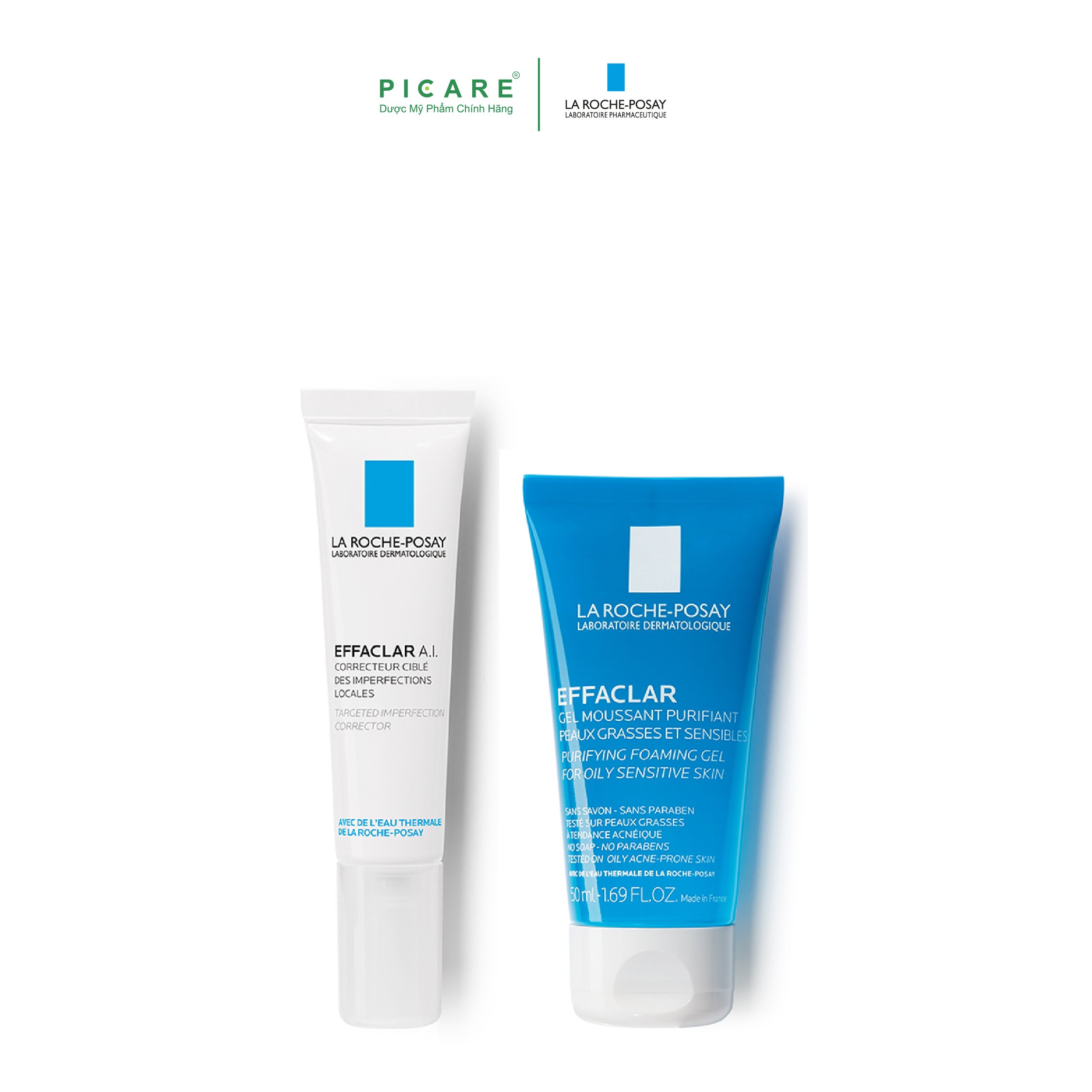 Bộ Sản Phẩm Chăm Sóc Mụn Sưng Viêm La Roche-Posay Effaclar A.I. 15ml