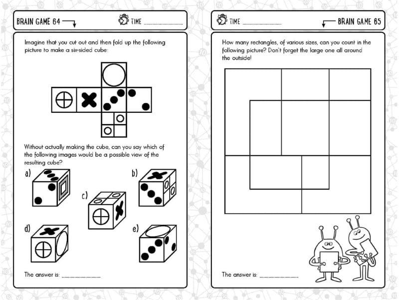 Sách Brain Games For Clever Kids 10 Year Olds