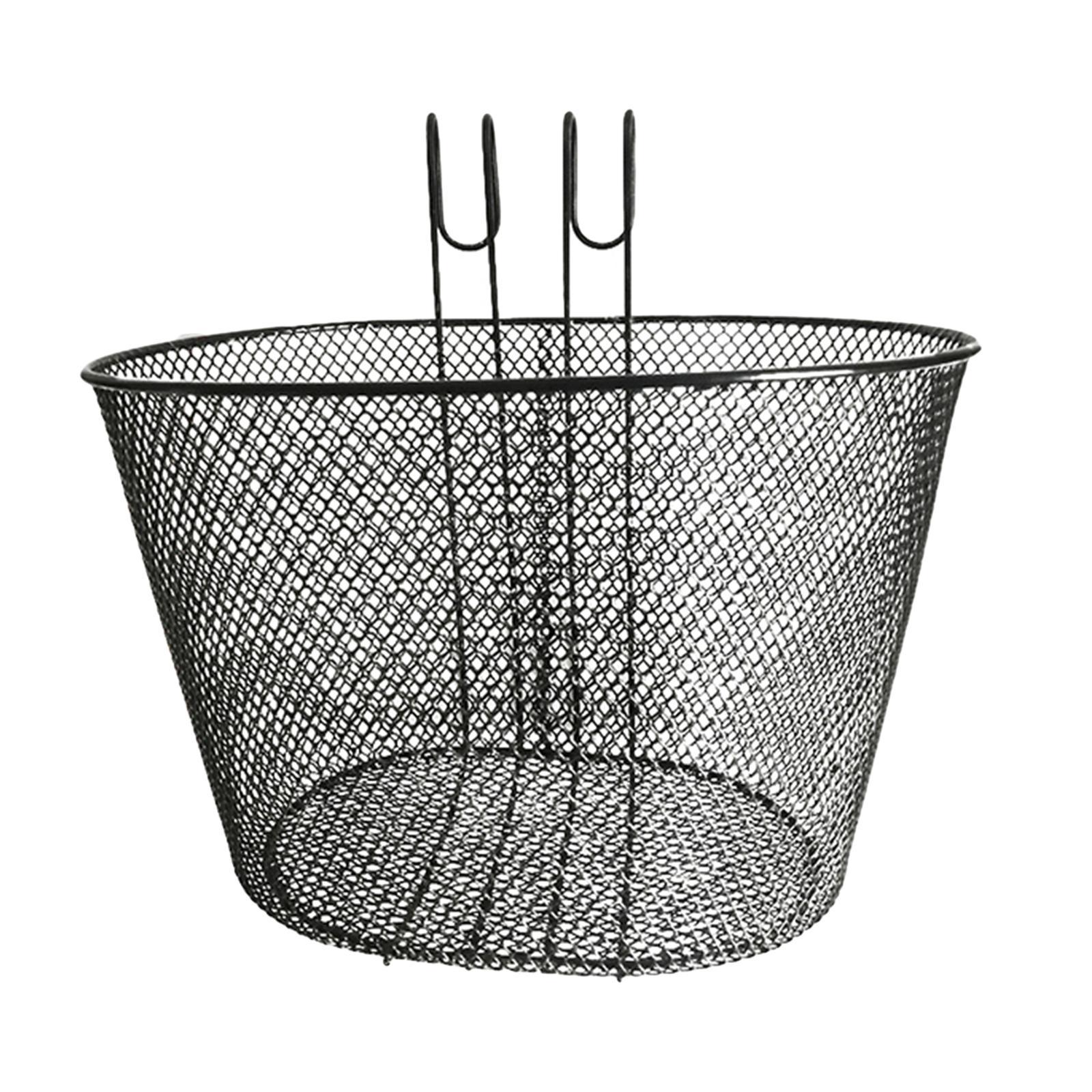 Bike Basket Quick Release Bike Accessories Front Handlebar Black for Adults