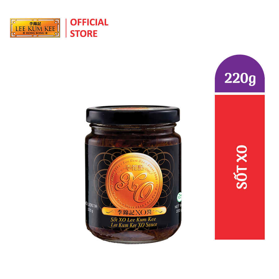 Xốt XO Lee Kum Kee XO Sauce dành cho người sành ăn với thành phần chọn lọc từ sò khô tôm khô
