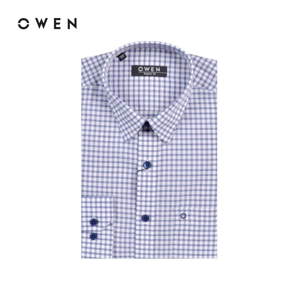 OWEN - Áo sơ mi Nam  Dài tay Form Regular Fit Chất liệu Bamboo Màu đậm - AR20852DT