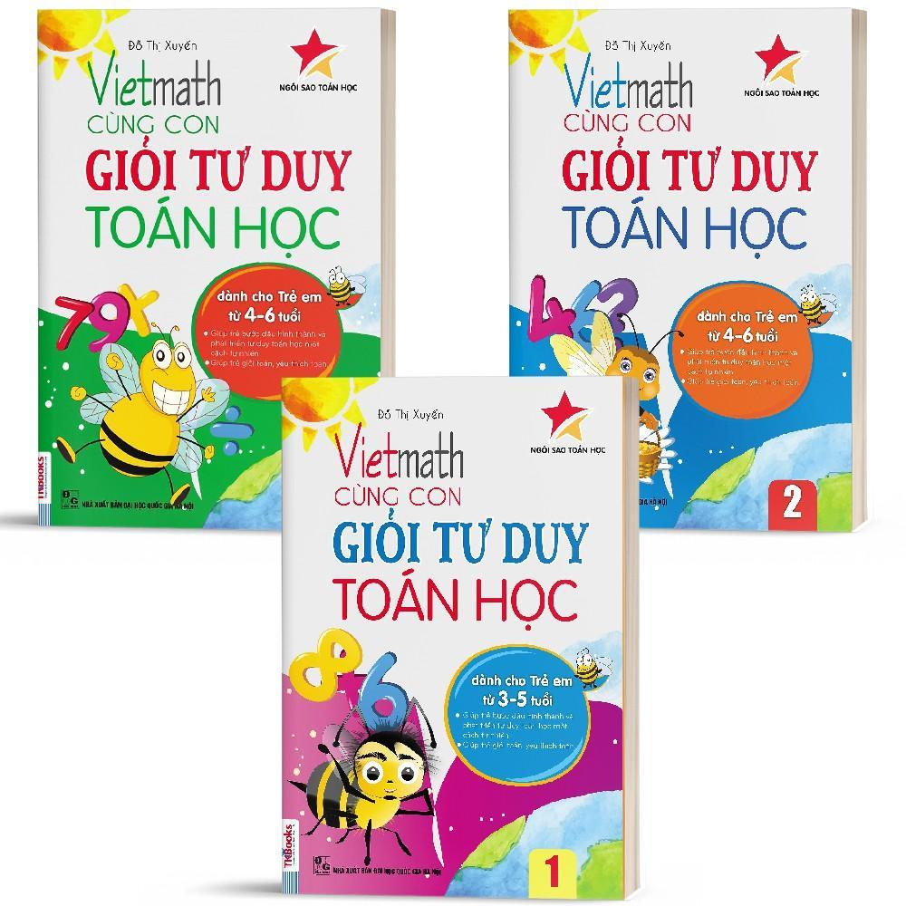 Combo Vietmath Cùng Con Giỏi Tư Duy Toán Học - Bản Quyền - Vietmath tập 4+5