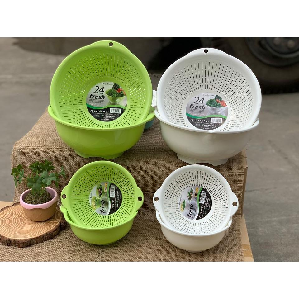 BỘ RỔ NHỰA KÈM CHẬU NỘI ĐỊA NHẬT BẢN