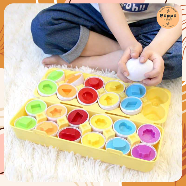 Đồ Chơi Trứng Nối Matching Egg Giúp Bé Phát Triển Vận Động Thô Tư Duy Thông Minh