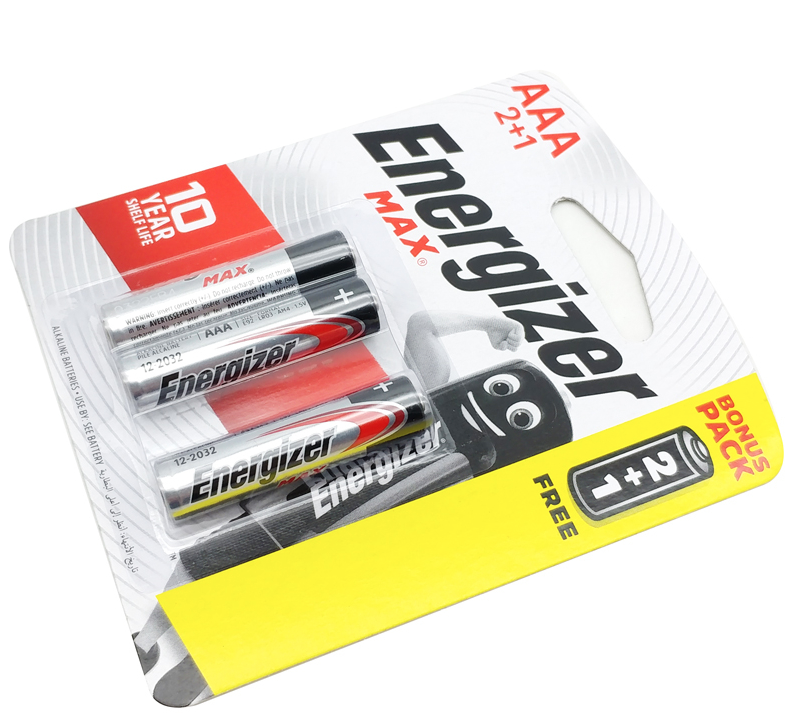 Bộ 2 Vỉ Pin Energizer Alkaline Max AAA E92 2+1