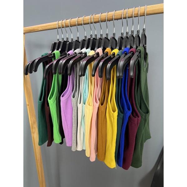 Áo 3 lỗ croptop trendy chất dày chuẩn form chất dày bo tăm mịn kèm video thật tanktop croptop trendy