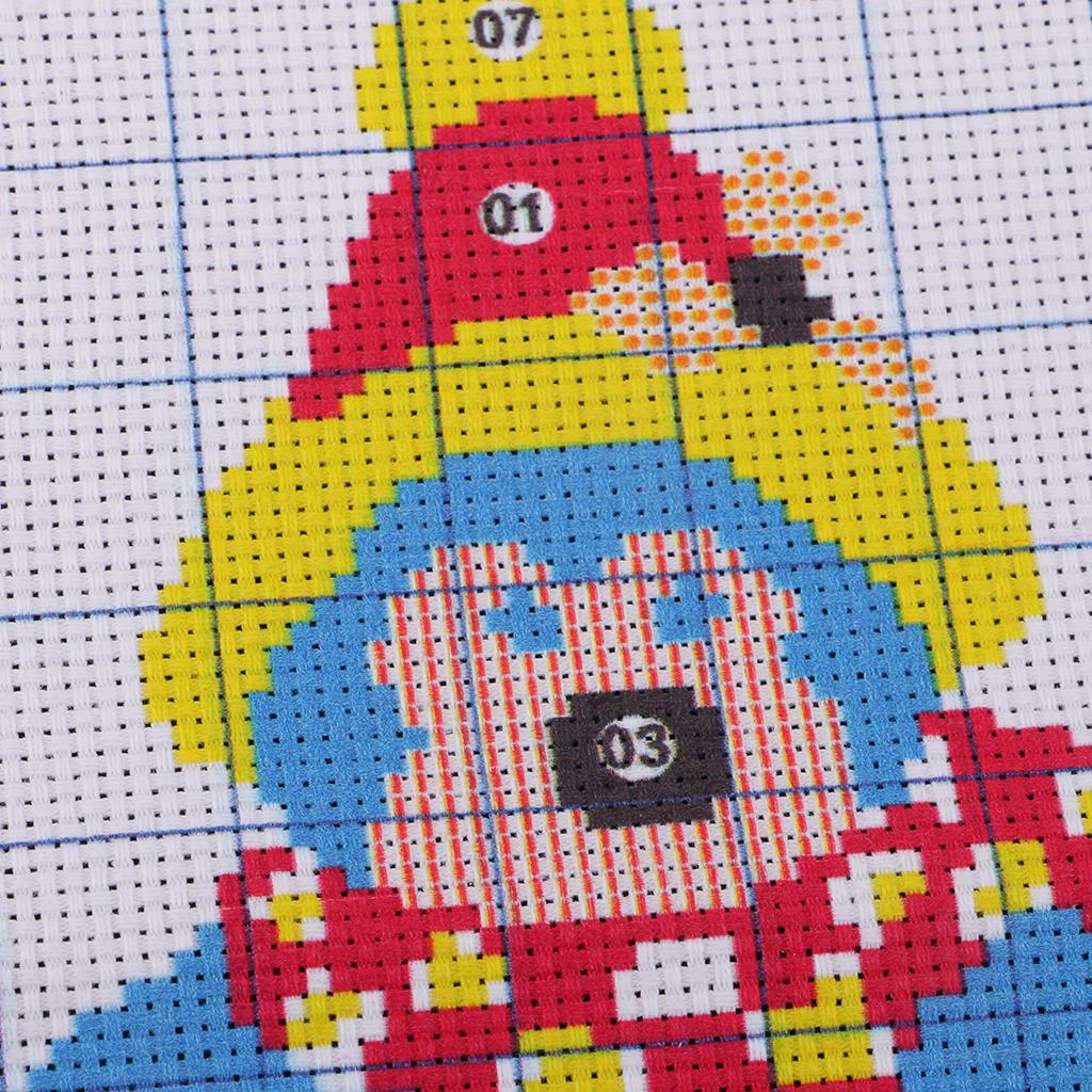 DIY Stamped Cross Stitch Kit Penguin Patterns for Adult Beginners 7.87 X 9.84