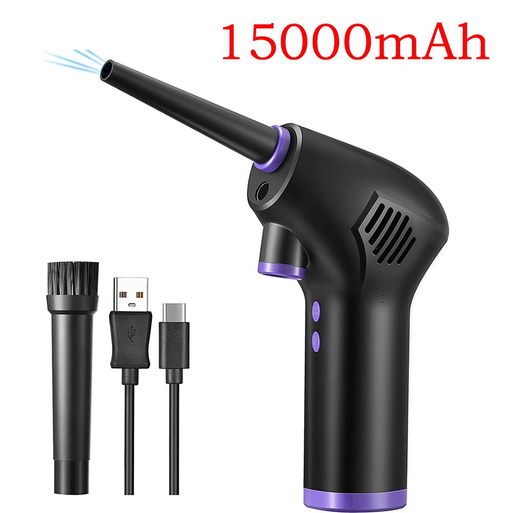 Duster không khí không dây dung tích lớn công suất lớn di động làm sạch máy thổi bụi máy thổi khí nén có thể sạc lại