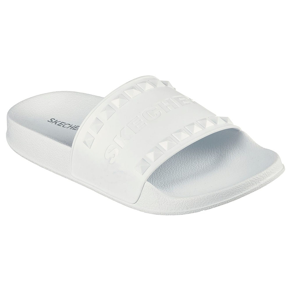 Skechers Nữ Dép Quai Ngang Side Lines 2.0 Foamies - 8730059-WHT