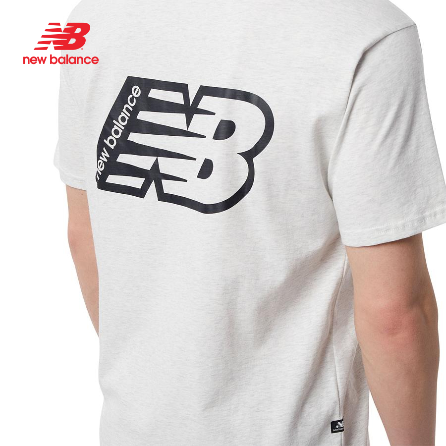 Áo thun thời trang nam New Balance LIFESTYLE T-SHIRT M SEA SALT HEATHER - MT23514SAH (form quốc tế)