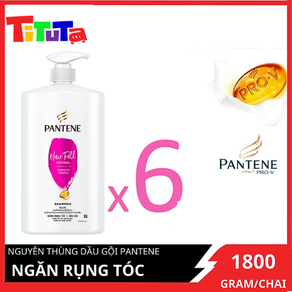 [Giá sỉ] Nguyên thùng Dầu gội Pantene Ngăn rụng tóc 1800mlx6