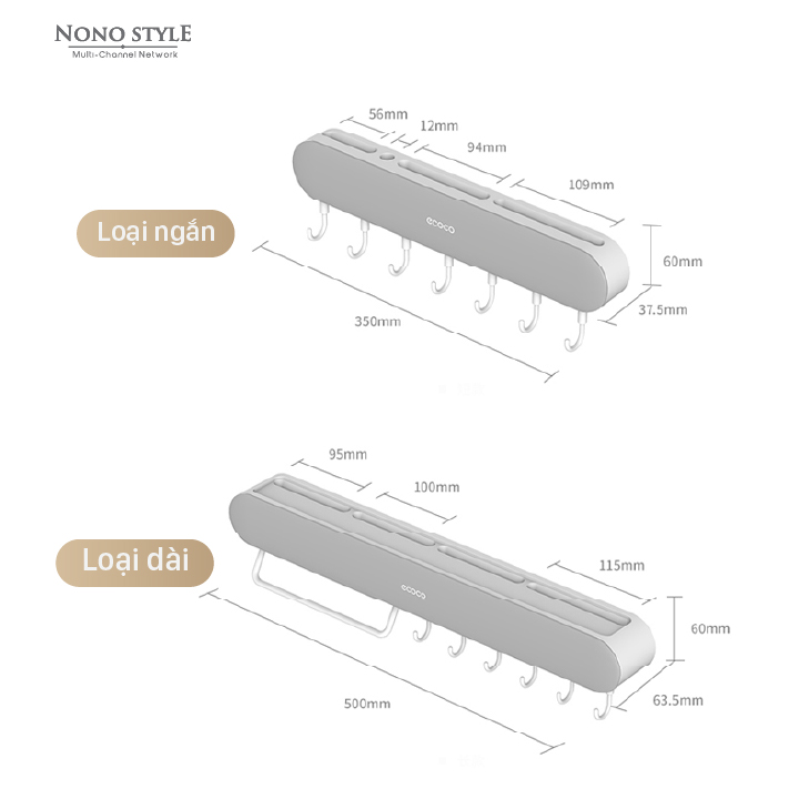 Kệ Đựng Dao Treo Tường Đa Năng ECOCO - Hàng Chính Hãng