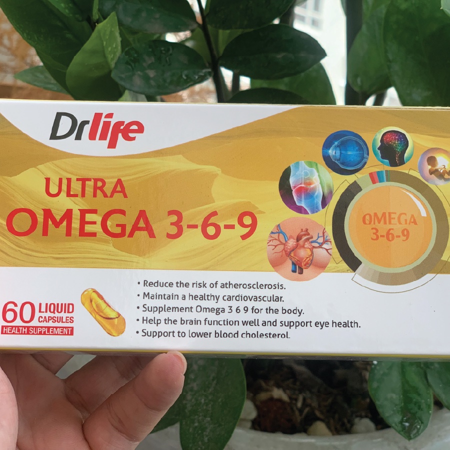 Omega 369, Viên Uống Hỗ Trợ Bổ Não, Sáng Mắt, Khỏe Tim Mạch Dr.Life Ultra Omega 369 – Dr.Life