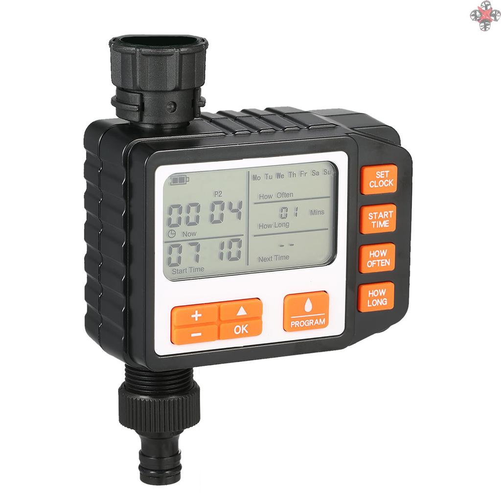 3 Separate Programs Water Timer 3in Large Screen IP65 Waterproof Auto and Manual Mode Hose Timer Sprinkler Timer Single Valve Faucet Digital Watering Timer for Garden Lawn