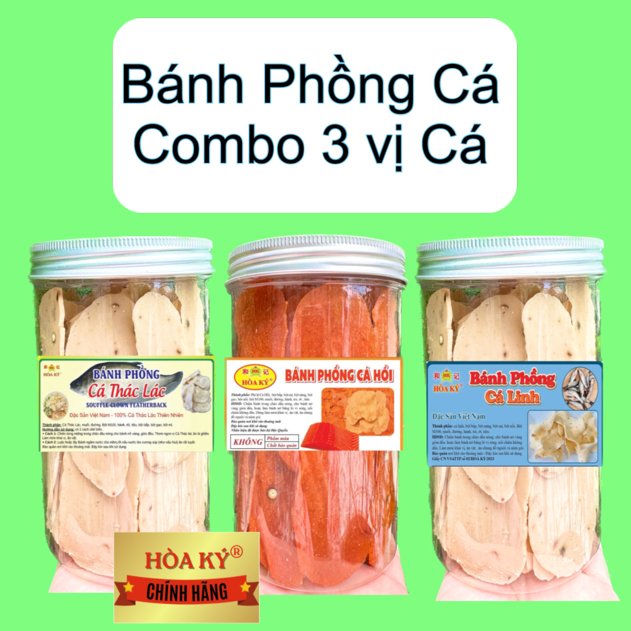 Bánh Phồng Cá Combo 3 Vị Cá