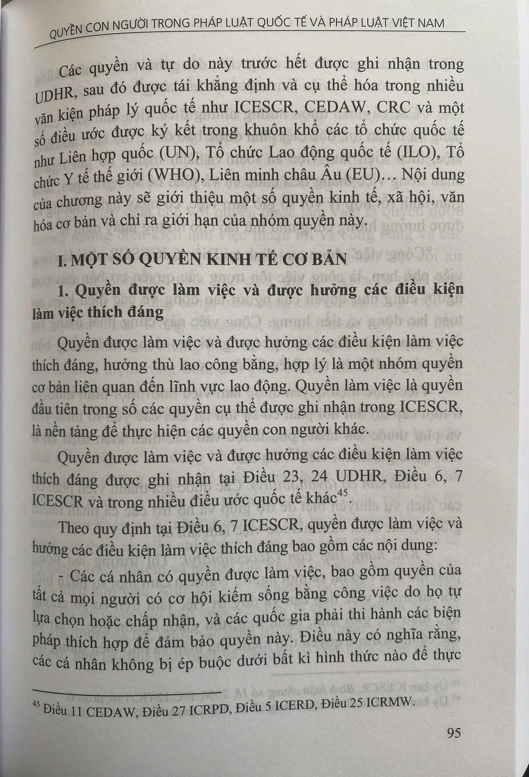 Quyền Con Người Trong Pháp Luật Quốc Tế Và Pháp Luật Việt Nam