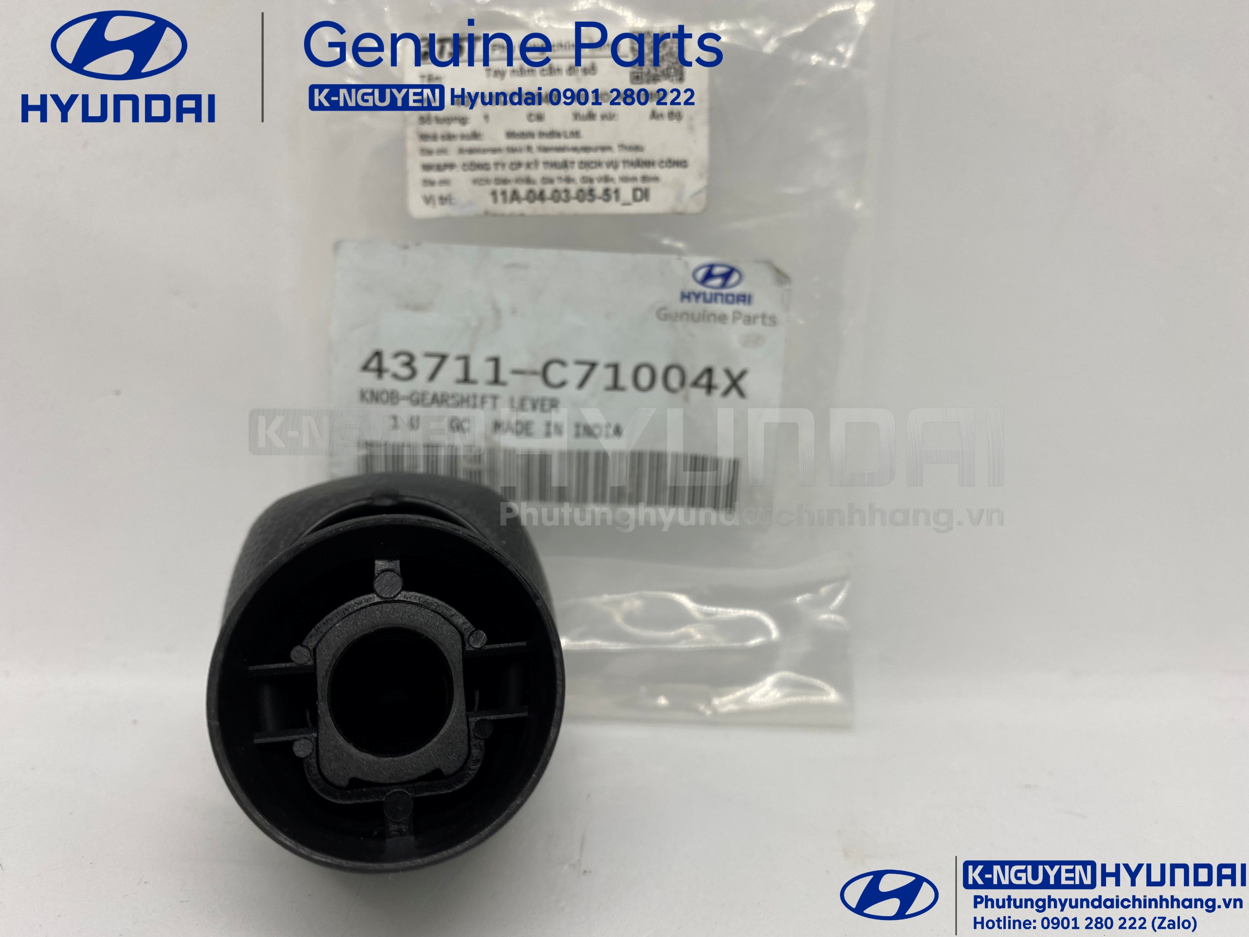 Tay nắm cần số Hyundai i10 và Grand i10 - chính hãng phân phối