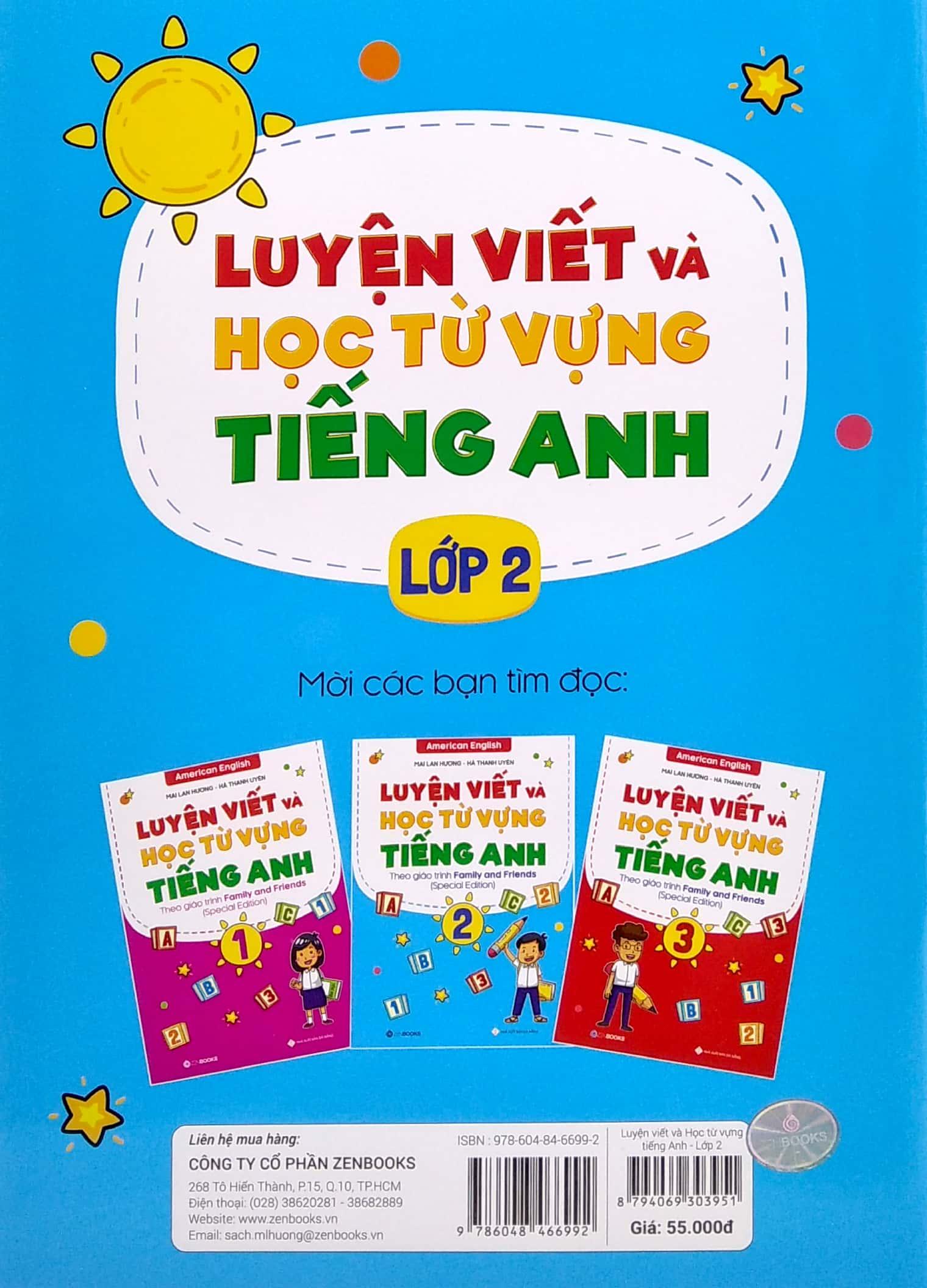 Luyện Viết Và Học Từ Vựng Tiếng Anh 2 (Theo Giáo Trình Family Anh Friends - Special Edition)