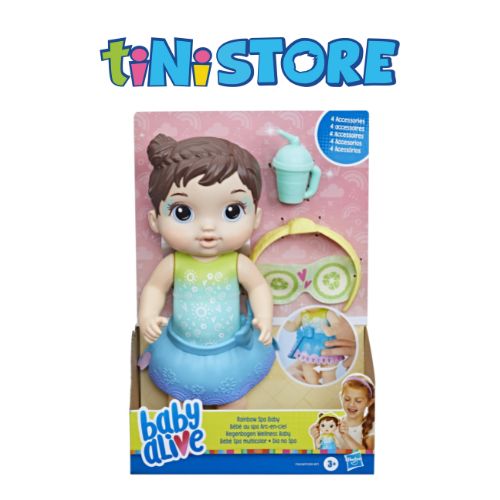 Bộ đồ chơi búp bê tóc nâu spa thư giãn Baby Alive