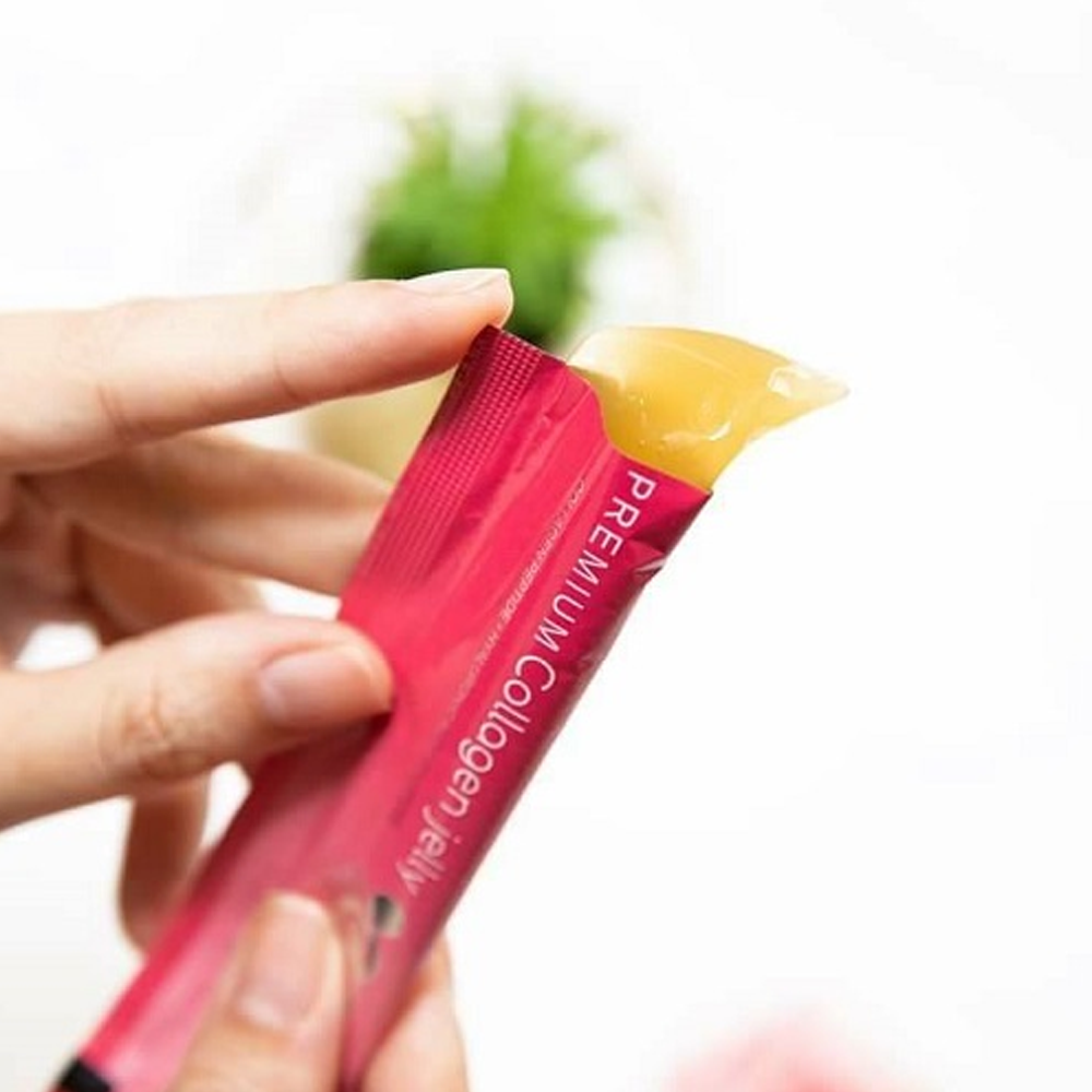 Thạch collagen chống lão hóa, dưỡng sáng da Sakura Premium Collagen Jelly (hộp 30 gói)