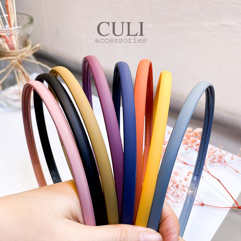 Băng đô cài tóc, Bờm cài tóc bản 1cm nhiều màu xinh xắn cho nữ - Culi accessories