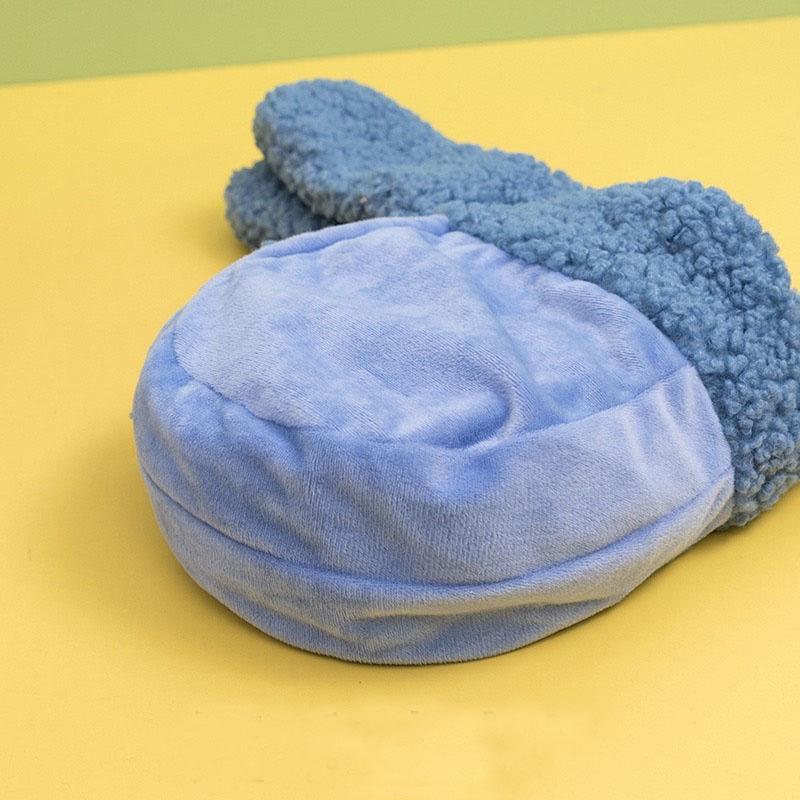 Mũ chùm khủng long - Mũ len lông cừu kèm khăn quàng cổ cho bé