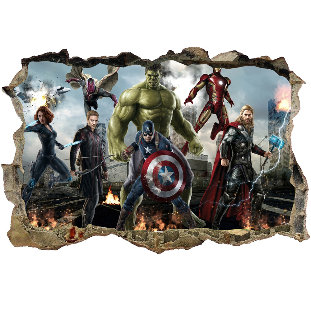 Decal Dán Tường Biệt Đội Báo Thù Avengers mẫu 6