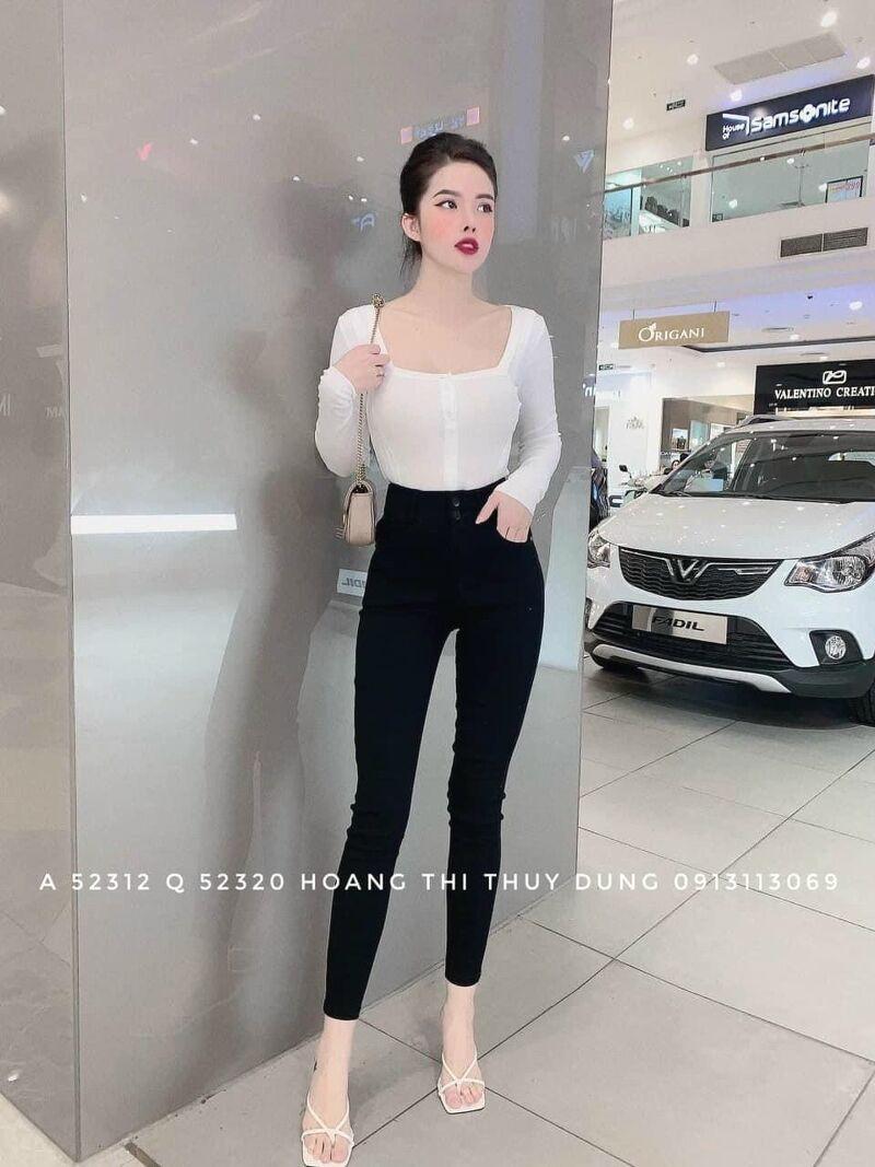 Quần hộp 2 khuy dáng ôm hàng đẹp