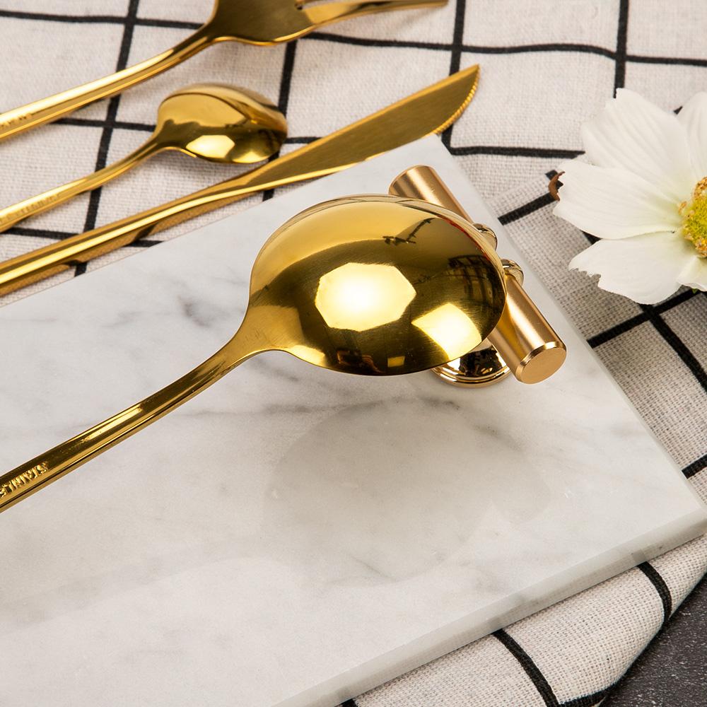 30Pcs/6Set Bộ Dao Kéo Hợp Kim Inox Cho Bếp Đồ Ăn Bộ Bộ Dao Muỗng Nĩa Thìa Du Lịch Bộ Dao Kéo Bộ Đồ Ăn Bộ món Ăn