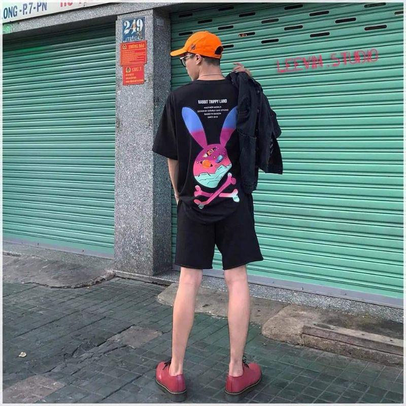 Áo thun tay lỡ Unisex, áo phông form rộng
