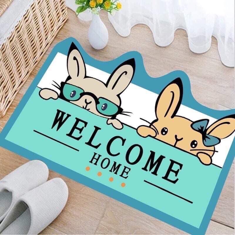 Thảm Lau Chân 3D Hình Thú Chống Trượt,Chống Hôi Chân,Thấm Hút Tốt.