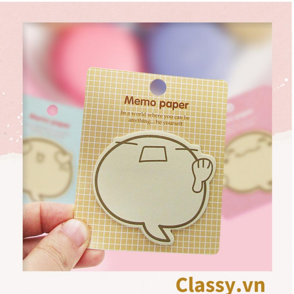 Giấy note, giấy ghi chú Classy hoạ tiết inbox me độc đáo nhiều màu pastel PK1416