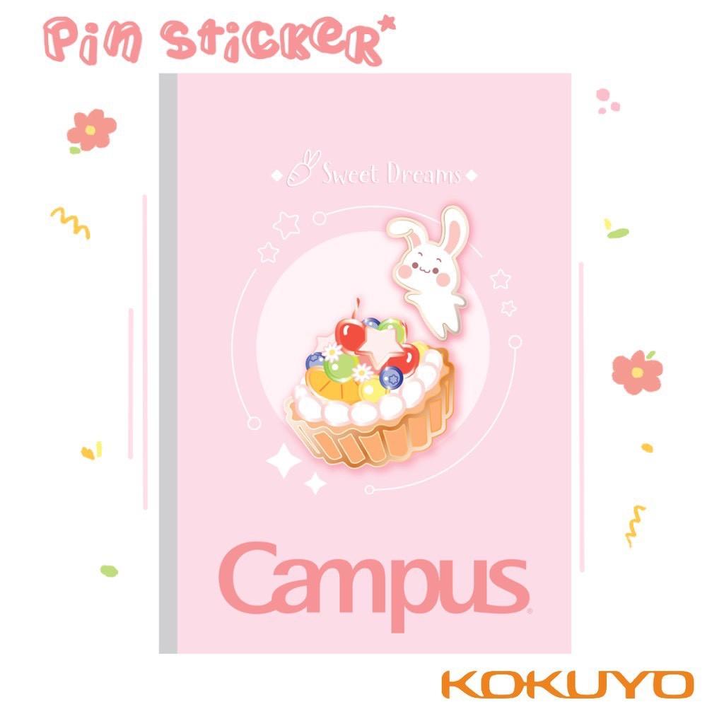 Vở KN Campus Pin Sticker 120 trang (Lốc 10 quyển)