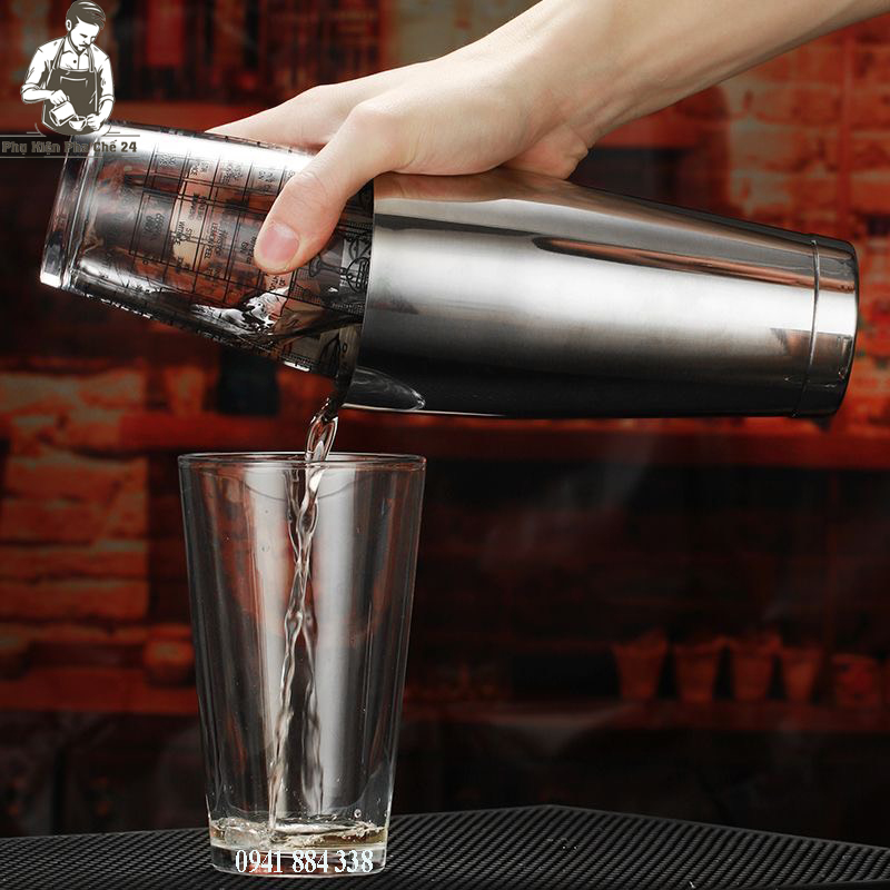 Shaker Boston Một Mảnh Inox 800ML