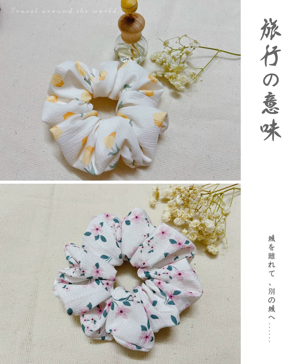 Cột Tóc Vải- Scrunchies cho bạn nữ ( kích thước trung bình, phù hợp cột tóc ở môi trường công sở, trường học)