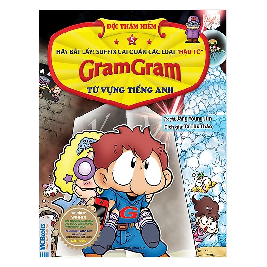 Gram Gram - Đội Thám Hiểm Từ Vựng Tiếng Anh - Tập 5 Hậu Tố(Tặng kèm Booksmark)