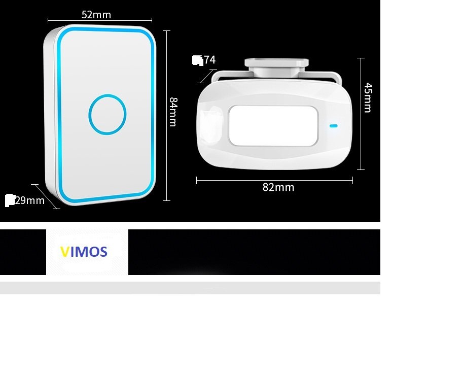 Chuông cửa báo khách kết hợp chống trộm qua cảm biến chuyển động VIMOS 02