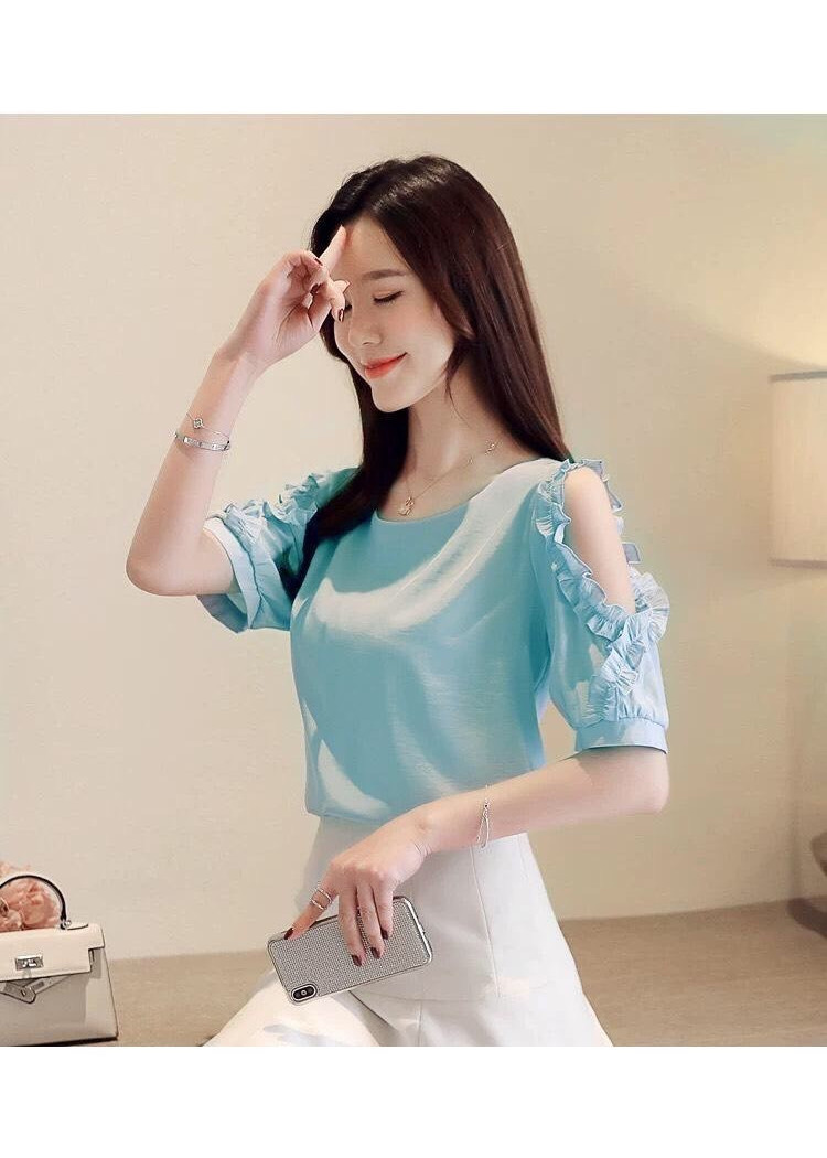 Áo kiểu nữ khoét vai xinh xắn HATI - AKN88459